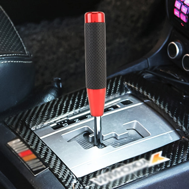 Metal Leather Long Column Car Shift Knob, Size: 18x3.3cm (Red) - Shift Knob by PMC TechLife | Online Shopping South Africa | PMC TechLife