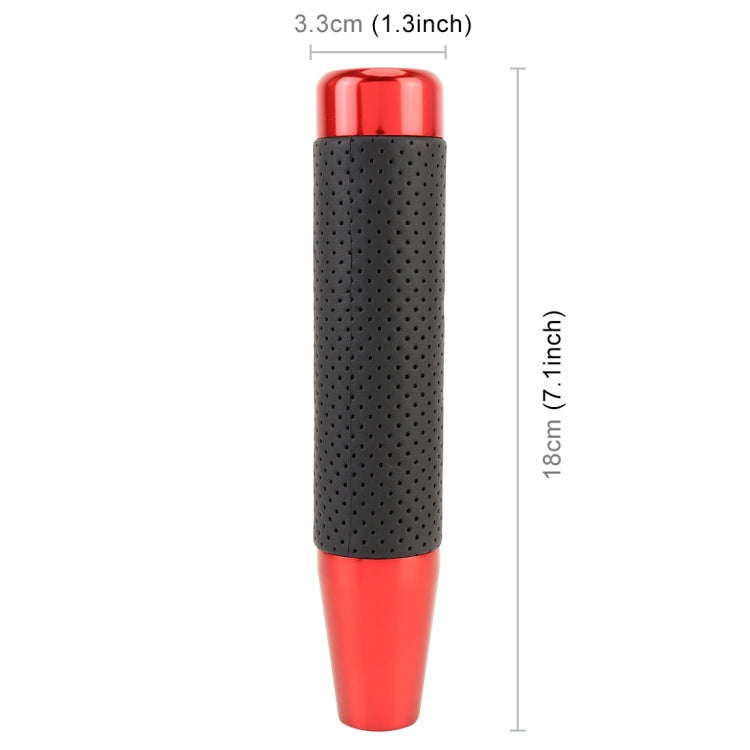 Metal Leather Long Column Car Shift Knob, Size: 18x3.3cm (Red) - Shift Knob by PMC TechLife | Online Shopping South Africa | PMC TechLife