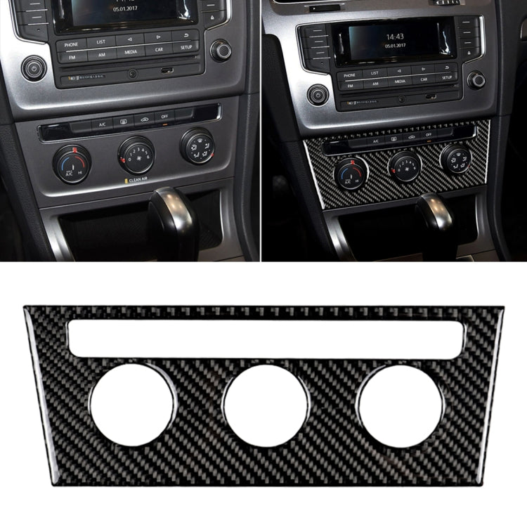 Car Carbon Fiber Air Conditioning Rotary Button Decorative Sticker for Volkswagen Golf 7 2013-2017 - free shipping - PMC TechLife - Order now!