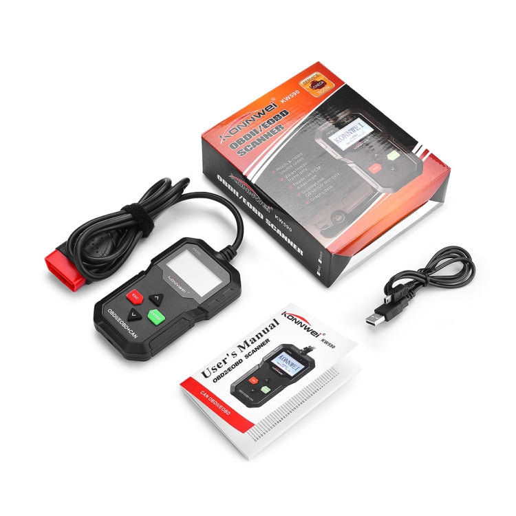 KONNWEI KW590 Mini OBDII Car Auto Diagnostic Scan Tools Auto Scan Adapter Scan Tool (Can Only Detect 12V Gasoline Car)(Black) - free shipping - PMC TechLife - Order now!