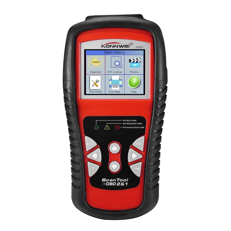 KONNWEI KW830 OBDII / CAN Car Auto Diagnostic Scan Tools  Auto Scan Adapter Scan Tool  Supports 8 Languages and 6 Protocols (Can Also Detect Battery and Voltage, Only Detect 12V Gasoline Car) - free shipping - PMC TechLife - Order now!