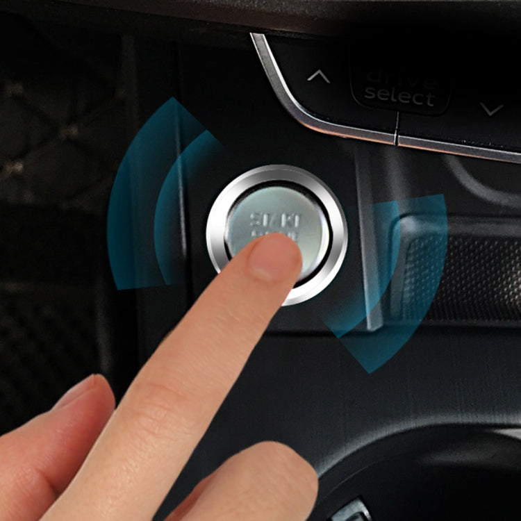 Car Engine Start Key Push Button Ring Trim Aluminum Alloy Sticker Decoration for Audi(Silver) - free shipping - PMC TechLife - Order now!
