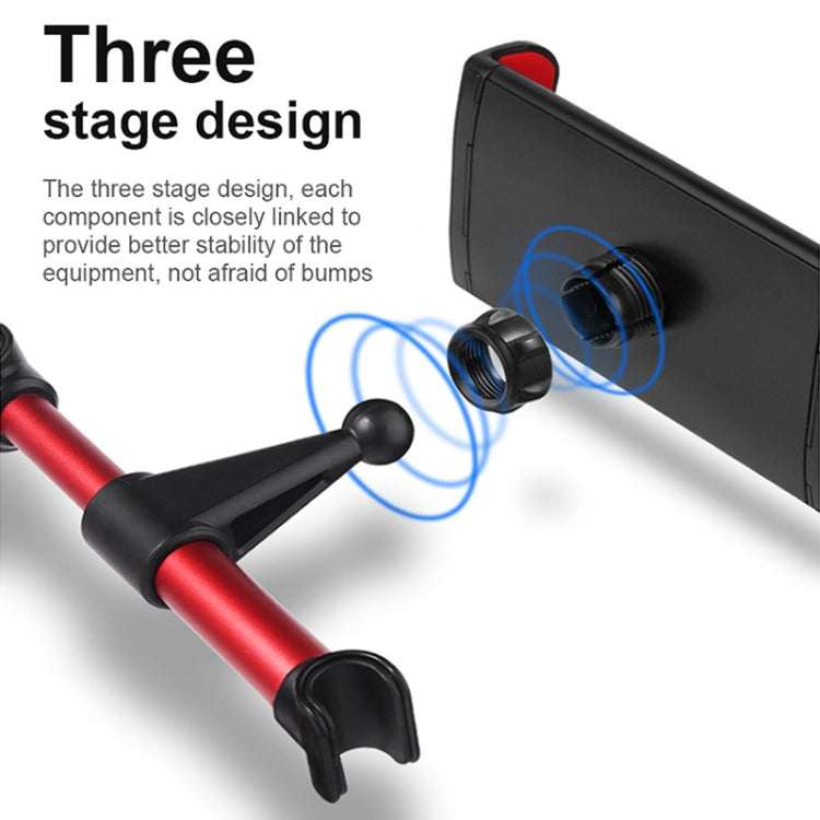 p-01 Auto Car Seatback Tablet PC / Mobilephone Holder (Red) - Car Holders by PMC TechLife | Online Shopping South Africa | PMC TechLife