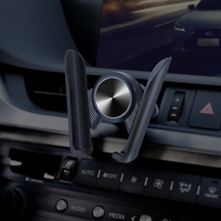 Universal Car Air Vent Mount Phone Holder Stand, Clip Width: 6-8.5cm, For iPhone, Galaxy, Sony, Lenovo, HTC, Huawei and other Smartphones (Black) - Car Holders by PMC TechLife | Online Shopping South Africa | PMC TechLife