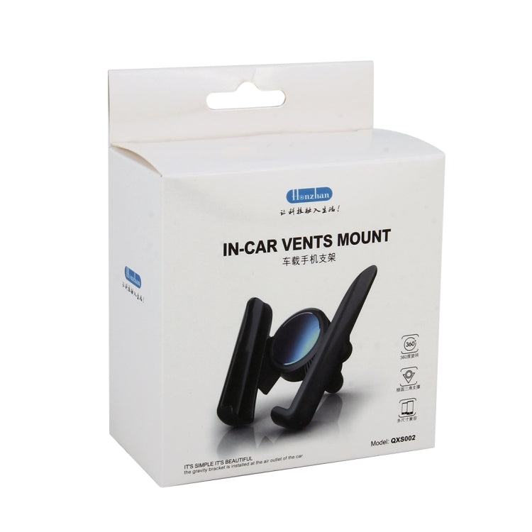 Universal Car Air Vent Mount Phone Holder Stand, Clip Width: 6-8.5cm, For iPhone, Galaxy, Sony, Lenovo, HTC, Huawei and other Smartphones (Black) - Car Holders by PMC TechLife | Online Shopping South Africa | PMC TechLife