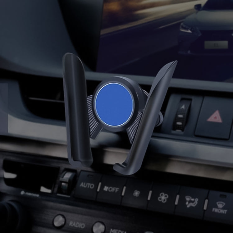Universal Car Air Vent Mount Phone Holder Stand, Clip Width: 6-8.5cm, For iPhone, Galaxy, Sony, Lenovo, HTC, Huawei and other Smartphones (Blue) - Car Holders by PMC TechLife | Online Shopping South Africa | PMC TechLife