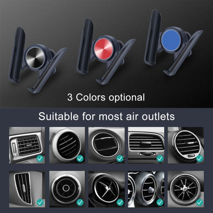 Universal Car Air Vent Mount Phone Holder Stand, Clip Width: 6-8.5cm, For iPhone, Galaxy, Sony, Lenovo, HTC, Huawei and other Smartphones (Blue) - Car Holders by PMC TechLife | Online Shopping South Africa | PMC TechLife