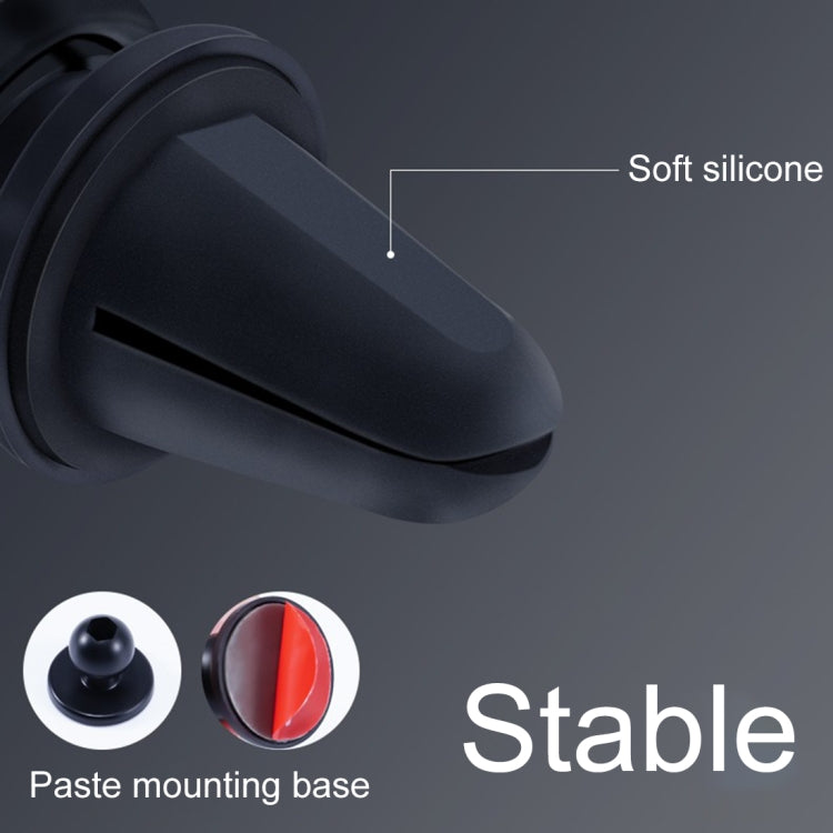 Universal Car Air Vent Mount Phone Holder Stand, Clip Width: 6-8.5cm, For iPhone, Galaxy, Sony, Lenovo, HTC, Huawei and other Smartphones (Red) - Car Holders by PMC TechLife | Online Shopping South Africa | PMC TechLife