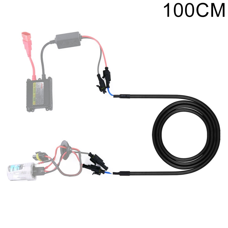 100cm Car HID Xenon Ballast High Voltage Extension Cable Harness - Wires by PMC TechLife | Online Shopping South Africa | PMC TechLife
