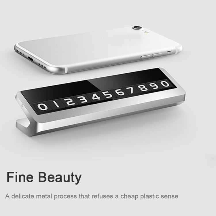 Creative Temporary Parking Card Car Sticker (Silver) - Parking Card by PMC TechLife | Online Shopping South Africa | PMC TechLife
