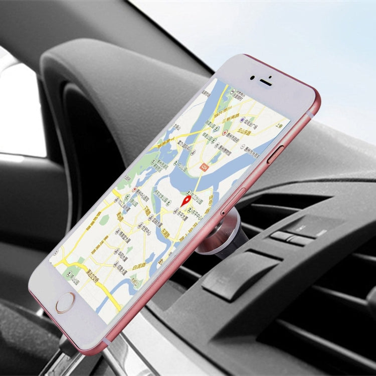 Universal Magnetic Car Air Vent Mount Phone Holder, For iPhone, Samsung, Huawei, Xiaomi, HTC and Other Smartphones(Silver) - Car Holders by PMC TechLife | Online Shopping South Africa | PMC TechLife