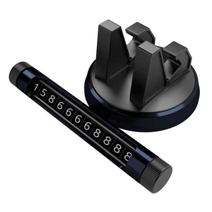 Multi-function Car Instrument Panel Mobile Phone Holder Temporary Parking Card(Black) - Car Holders by PMC TechLife | Online Shopping South Africa | PMC TechLife