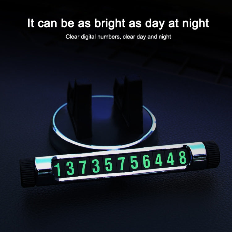 Multi-function Car Instrument Panel Mobile Phone Holder Temporary Parking Card(Black) - Car Holders by PMC TechLife | Online Shopping South Africa | PMC TechLife