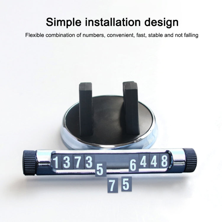 Multi-function Car Instrument Panel Mobile Phone Holder Temporary Parking Card(Black) - Car Holders by PMC TechLife | Online Shopping South Africa | PMC TechLife