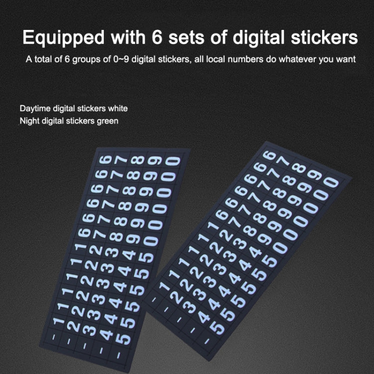 Multi-function Car Instrument Panel Mobile Phone Holder Temporary Parking Card(Blue) - Car Holders by PMC TechLife | Online Shopping South Africa | PMC TechLife