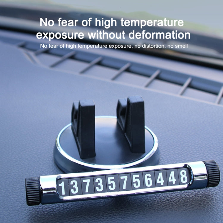 Multi-function Car Instrument Panel Mobile Phone Holder Temporary Parking Card(Blue) - Car Holders by PMC TechLife | Online Shopping South Africa | PMC TechLife