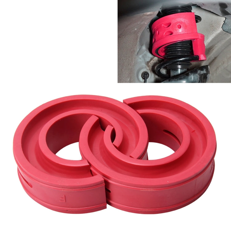 2 PCS Car Auto D Type Shock Absorber Spring Bumper Power Cushion Buffer, Spring Spacing: 22mm, Colloid Height: 43mm(Red) - Power Cushion by PMC TechLife | Online Shopping South Africa | PMC TechLife