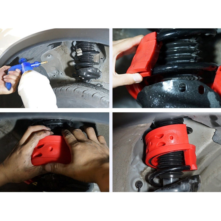 2 PCS Car Auto D Type Shock Absorber Spring Bumper Power Cushion Buffer, Spring Spacing: 22mm, Colloid Height: 43mm(Red) - Power Cushion by PMC TechLife | Online Shopping South Africa | PMC TechLife