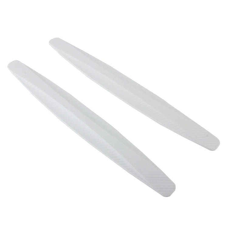 2 PCS Universal Car Body Carbon Fiber Bumper Guard Protector Sticker/Car Crash Bar Bumper Strips /Car Crash Strips/Anti-rub Strips/Anti-rub Bar(White) - free shipping - PMC TechLife - Order now!