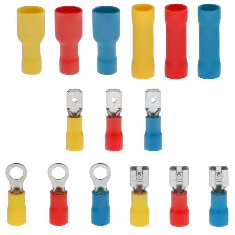 480 PCS Cold Press Electrical Insulated Terminals Crimp Connectors Assortment Kit - Booster Cable & Clip by PMC TechLife | Online Shopping South Africa | PMC TechLife