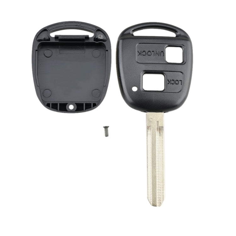 For TOYOTA Car Keys Replacement 2 Buttons Car Key Case with Key Blade - Car Key Cases by PMC TechLife | Online Shopping South Africa | PMC TechLife