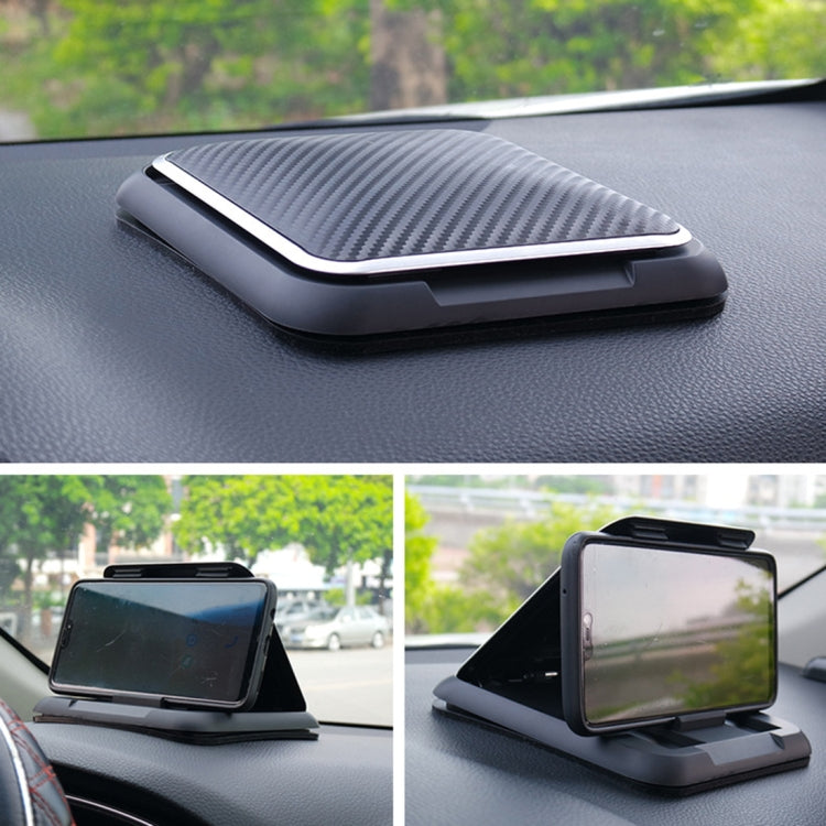 Car Carbon Fiber Texture Silicon Mobile Phone Holder for 3.5-6.8 inches Cellphone - Car Holders by PMC TechLife | Online Shopping South Africa | PMC TechLife