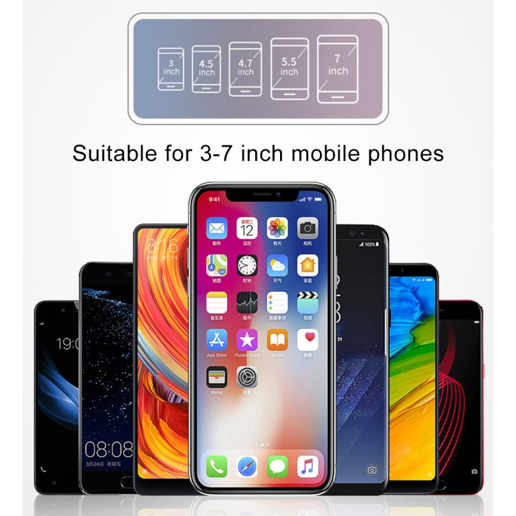 Car Carbon Fiber Texture Silicon Mobile Phone Holder for 3.5-6.8 inches Cellphone - Car Holders by PMC TechLife | Online Shopping South Africa | PMC TechLife