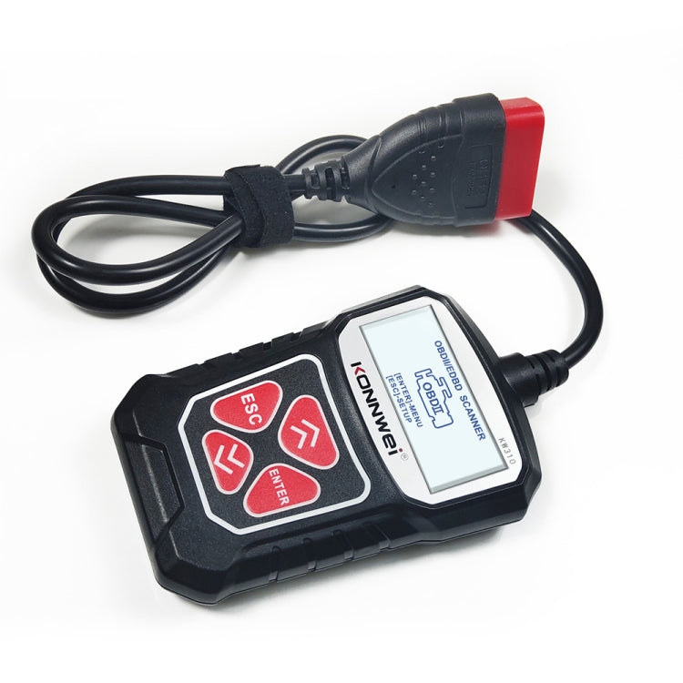 KONNWEI KW310 OBD Car Fault Detector Code Reader ELM327 OBD2 Scanner Diagnostic Tool(Black) - Code Readers & Scan Tools by KONNWEI | Online Shopping South Africa | PMC TechLife | Buy Now Pay Later Mobicred