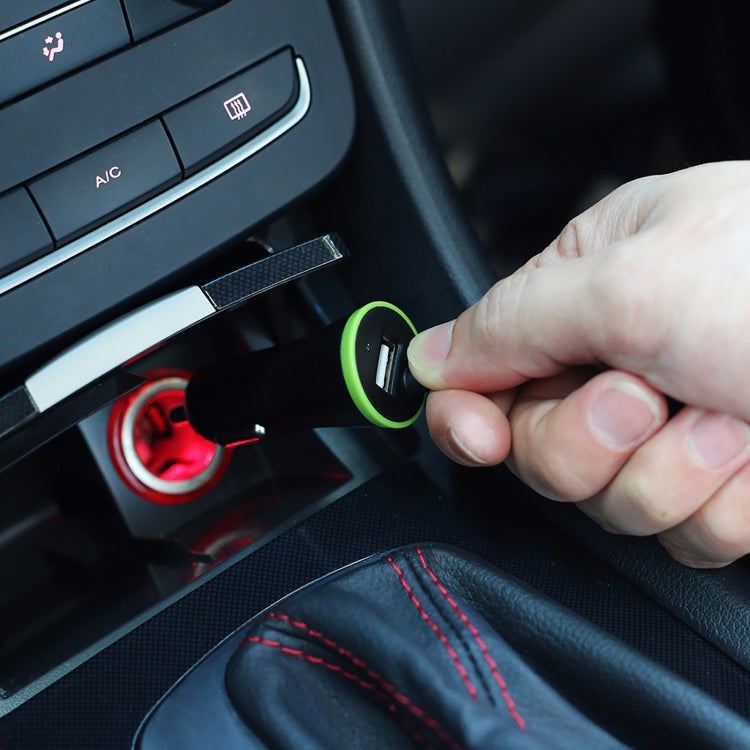 17W 3.4A Mini USB Car Charger with USB-C / Type-C Spring Cable - Car Charger by PMC TechLife | Online Shopping South Africa | PMC TechLife