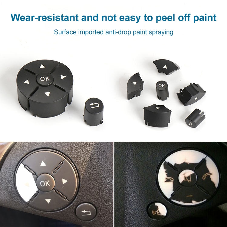 Car Right Side Steering Wheel Switch Buttons Panel for Mercedes-Benz W204 2007-2014, Left Driving(Black) - Car Switches by PMC TechLife | Online Shopping South Africa | PMC TechLife | Buy Now Pay Later Mobicred
