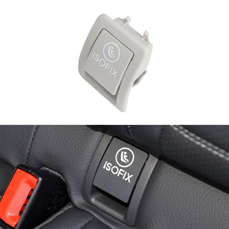Car Rear Child ISOFIX Switch Seat Safety Cover 2059200513 for Mercedes-Benz W205 2015-2021, Left Driving (Grey White) - Seat Belts & Padding by PMC TechLife | Online Shopping South Africa | PMC TechLife