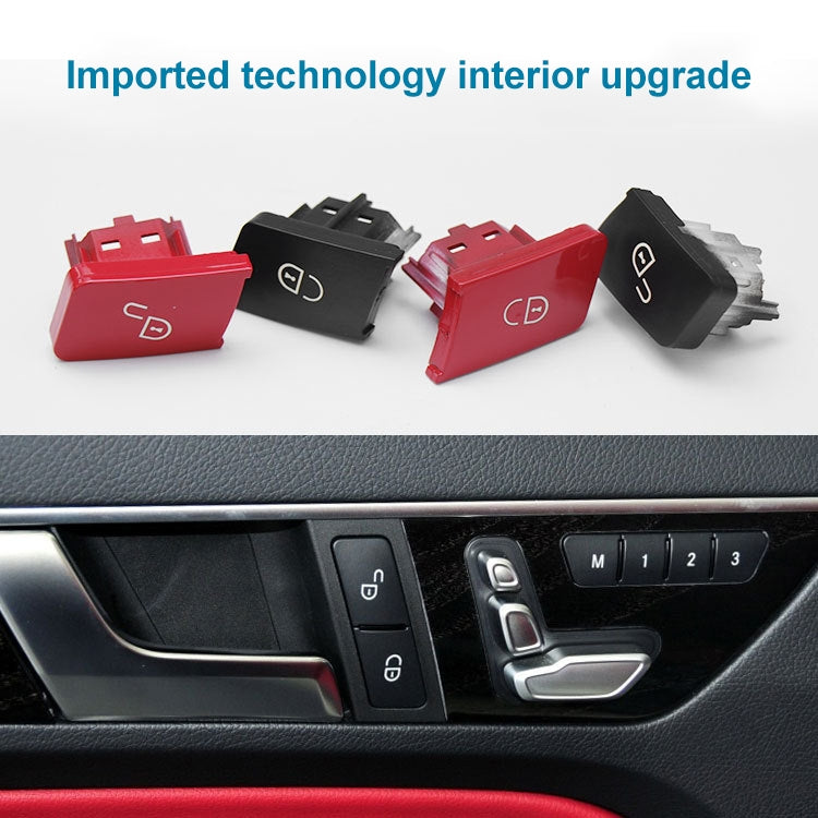 Car Right Side Door Lock Switch Buttons 2049058402 for Mercedes-Benz W204, Left Driving (Red) - Car Switches by PMC TechLife | Online Shopping South Africa | PMC TechLife | Buy Now Pay Later Mobicred