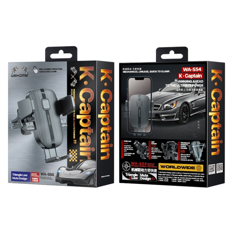 WK WA-S54 K Captain Speed Series Mechanic Car Air Outlet Holder(Black) - Car Holders by WK | Online Shopping South Africa | PMC TechLife