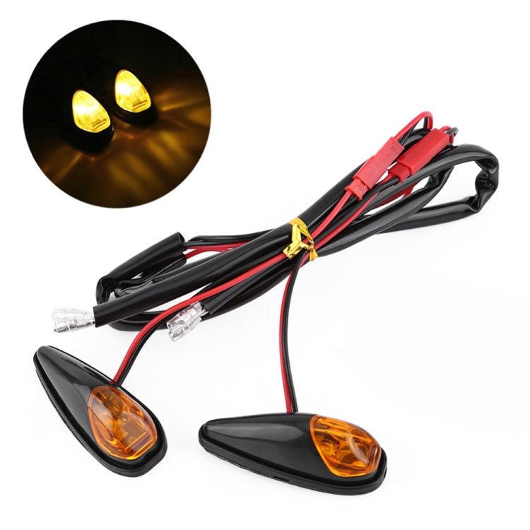 2pcs SL QGD Motorcycle 5W Turn Signal Light (Black) - Turn Signal by PMC TechLife | Online Shopping South Africa | PMC TechLife | Buy Now Pay Later Mobicred
