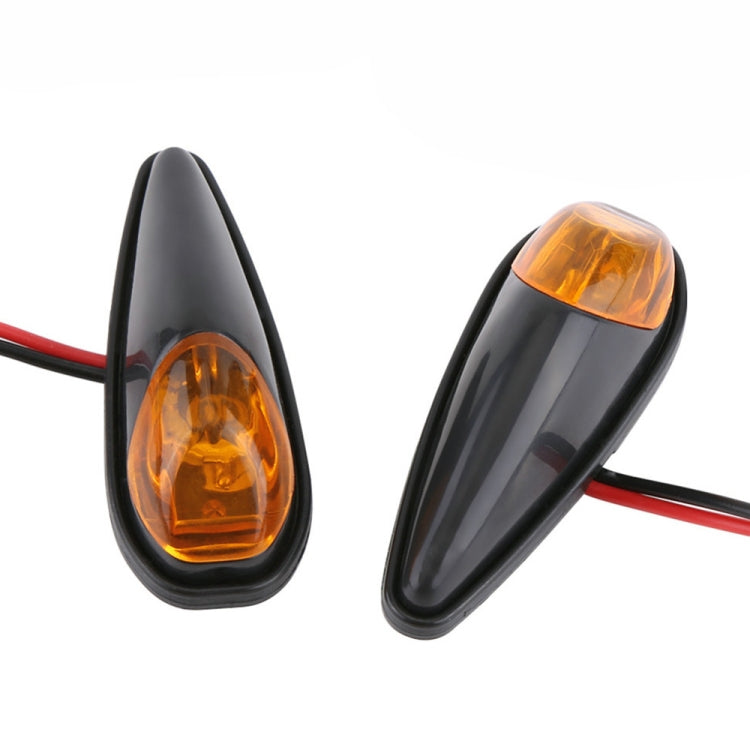 2pcs SL QGD Motorcycle 5W Turn Signal Light (Black) - Turn Signal by PMC TechLife | Online Shopping South Africa | PMC TechLife | Buy Now Pay Later Mobicred