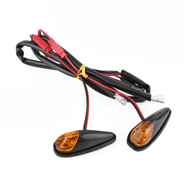 2pcs SL QGD Motorcycle 5W Turn Signal Light (Black) - Turn Signal by PMC TechLife | Online Shopping South Africa | PMC TechLife | Buy Now Pay Later Mobicred
