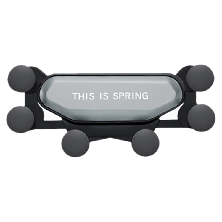 Car Air Outlet Six-claw Gravity Mobile Phone Holder Bracket (Silver) - Car Holders by PMC TechLife | Online Shopping South Africa | PMC TechLife