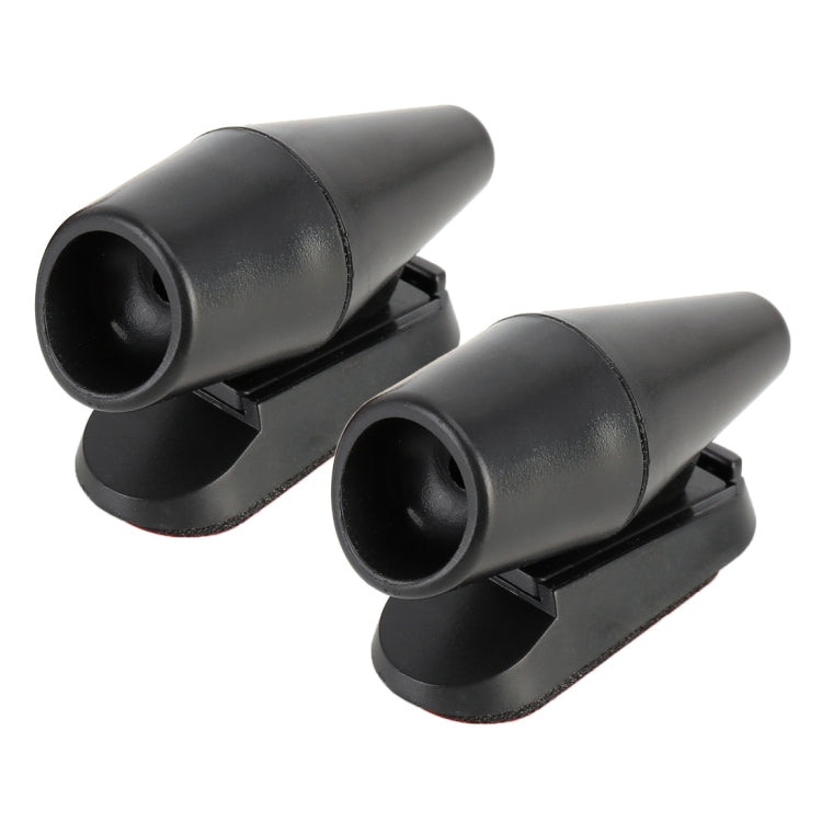 Pair Car ABS Deer Alert Sound Alarm Ultrasonic Wind Power Animal Repeller(Black) - Others by PMC TechLife | Online Shopping South Africa | PMC TechLife | Buy Now Pay Later Mobicred