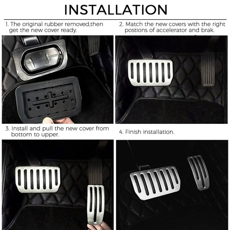 3 in 1 Car Non-Slip Pedals Foot Brake Pad Cover Set for Tesla Model S / X - Foot Pedal by PMC TechLife | Online Shopping South Africa | PMC TechLife