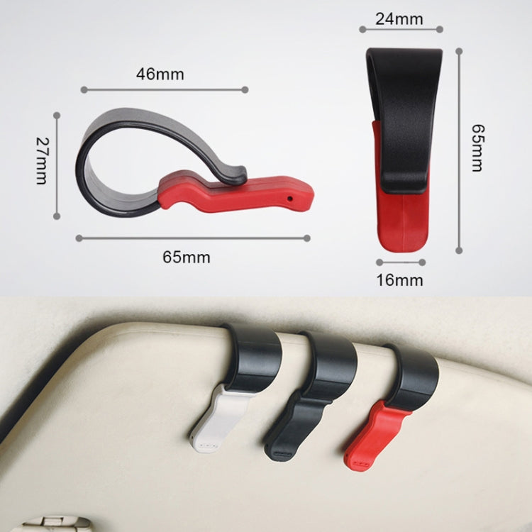 Multifunctional Car Glasses Mount Holder Card Bill Storage Clip(Red) - Sunglasses & Glasses Clips by PMC TechLife | Online Shopping South Africa | PMC TechLife