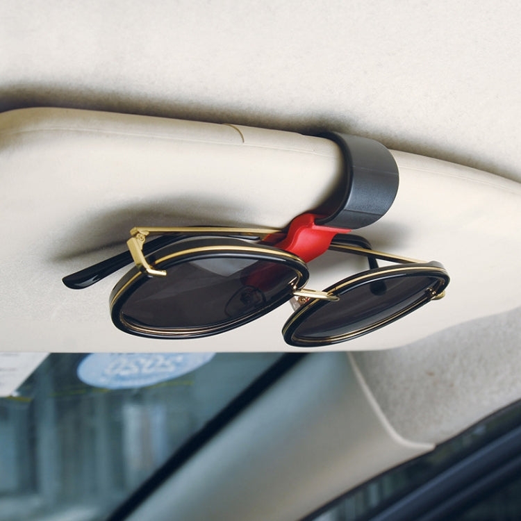 Multifunctional Car Glasses Mount Holder Card Bill Storage Clip(Red) - Sunglasses & Glasses Clips by PMC TechLife | Online Shopping South Africa | PMC TechLife