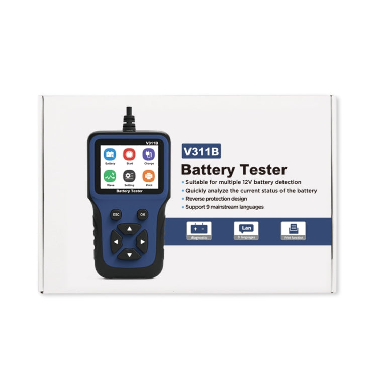 V311B Car 12V Handheld Battery Tester - Code Readers & Scan Tools by PMC TechLife | Online Shopping South Africa | PMC TechLife