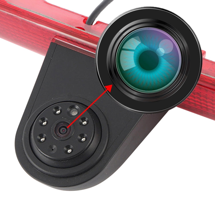 PZ466 Car Waterproof 170 Degree Brake Light View Camera + 7 inch Rearview Monitor for Ford Transit 2014-2015 - Rear View Cameras by PMC TechLife | Online Shopping South Africa | PMC TechLife