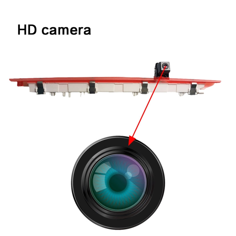 PZ468 Car Waterproof 170 Degree Brake Light View Camera + 7 inch Rearview Monitor for Mercedes-Benz Vito 2016 - Rear View Cameras by PMC TechLife | Online Shopping South Africa | PMC TechLife