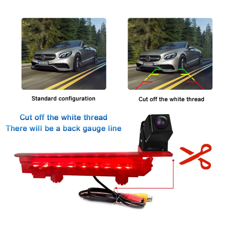 PZ470 Car Waterproof 170 Degree Brake Light View Camera for Volkswagen T5 / T6 2010-2017 - Rear View Cameras by PMC TechLife | Online Shopping South Africa | PMC TechLife