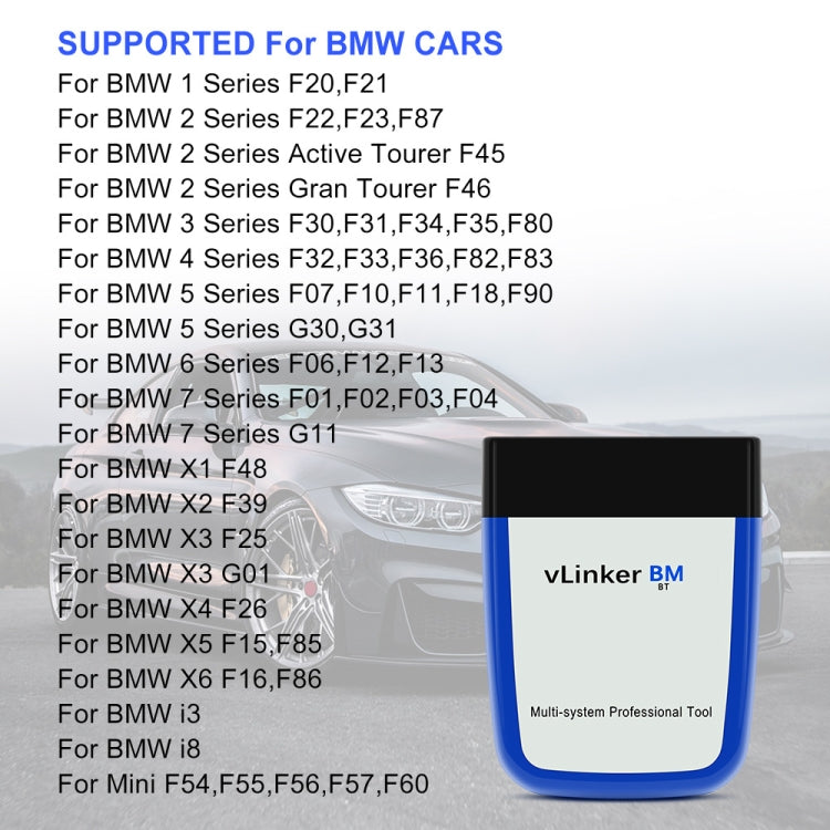 Vgate VLINKER BM V2.2 Bluetooth 3.0 Android Phone Car OBD Fault Diagnosis Detector - free shipping - PMC TechLife - Order now!