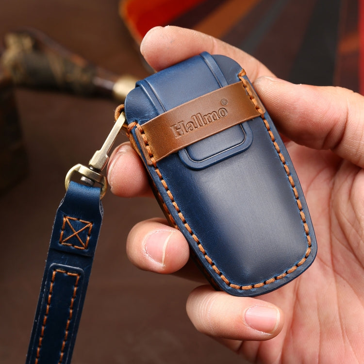 Hallmo Car Cowhide Leather Key Protective Cover Key Case for Haval H6(Brown) - free shipping - PMC TechLife - Order now!