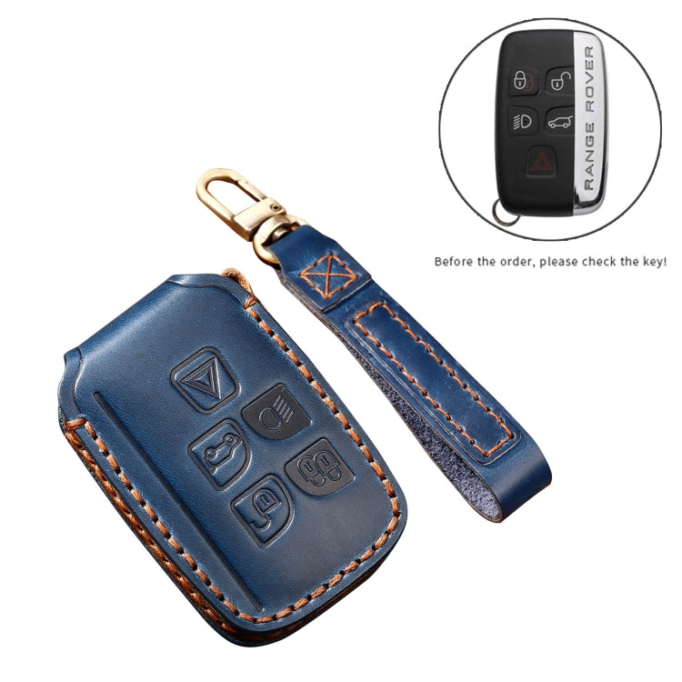 Hallmo Car Cowhide Leather Key Protective Cover Key Case for Land Rover Discovery 5 A Style(Black) - free shipping - PMC TechLife - Order now!