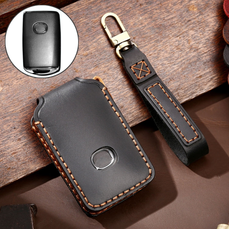 Hallmo Car Cowhide Leather Key Protective Cover Key Case for New Mazda Axela(Black) - free shipping - PMC TechLife - Order now!