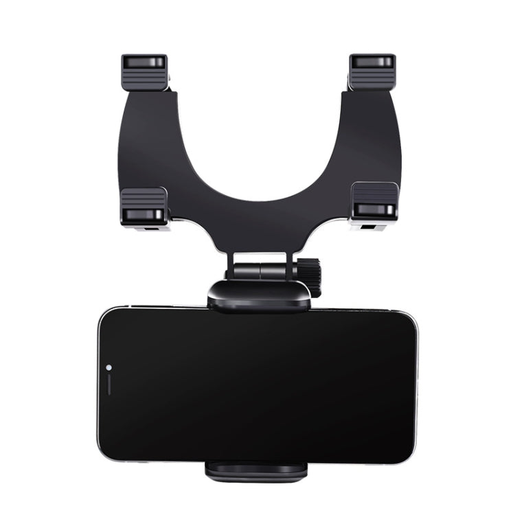 Car Rearview Mirror Mobile Phone Bracket Navigation Recorder Rotating Holder - Car Holders by PMC TechLife | Online Shopping South Africa | PMC TechLife